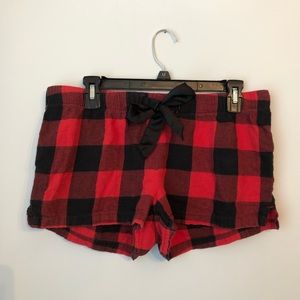 Flannel Pajama Shorts